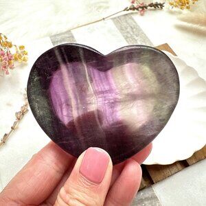 Cute Small Fluorite Heart Bowl
